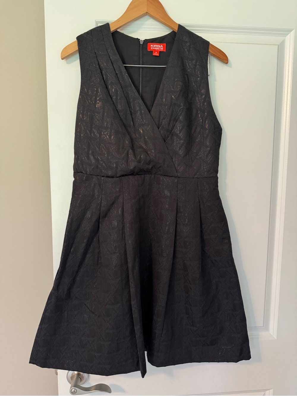 Kirna Zabete for Target: Black Textured Sleeveless V-Neck Mini Dress